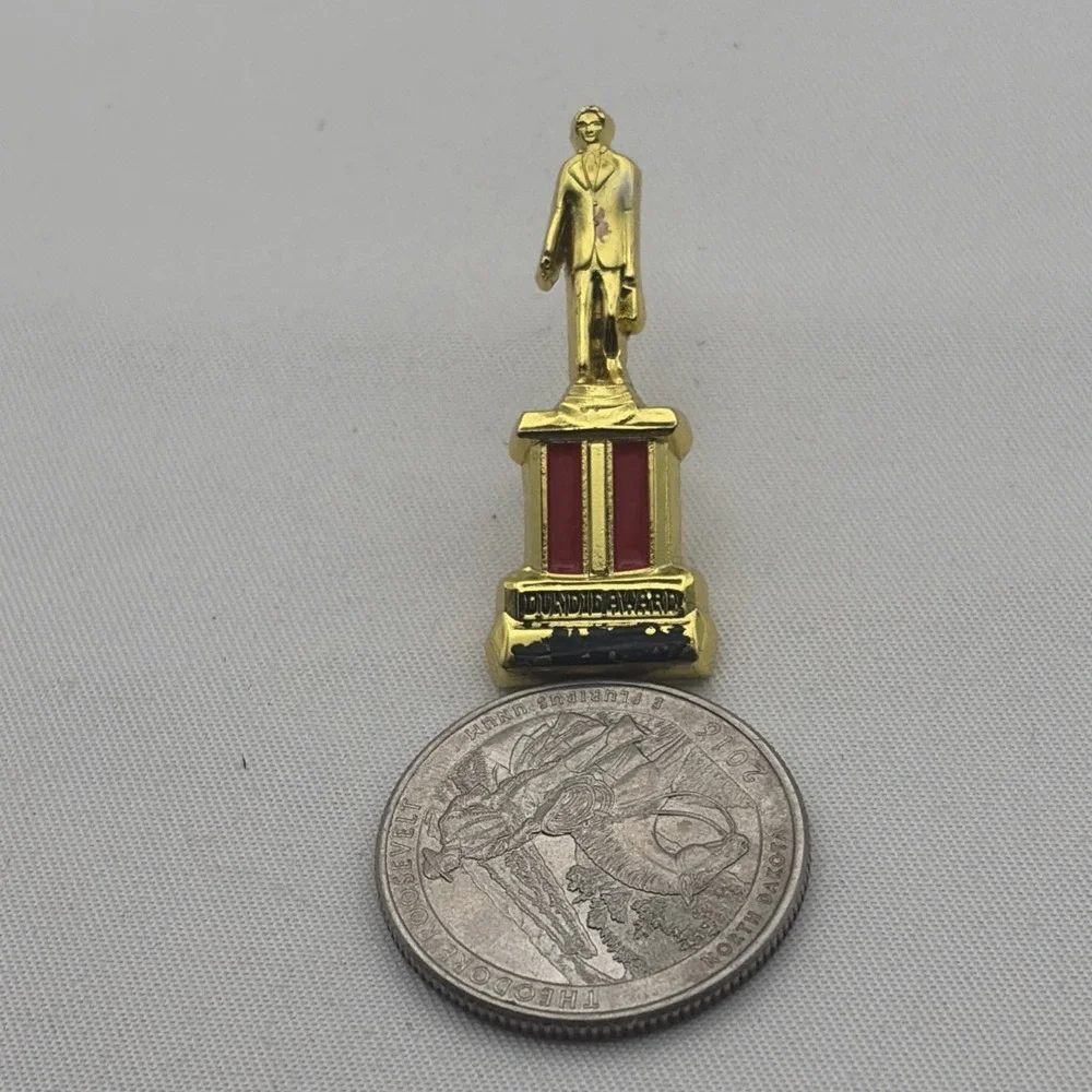 The Office Dunder Mifflin Dundie Award Trophy Comedy TV Show Lapel Hat Pin